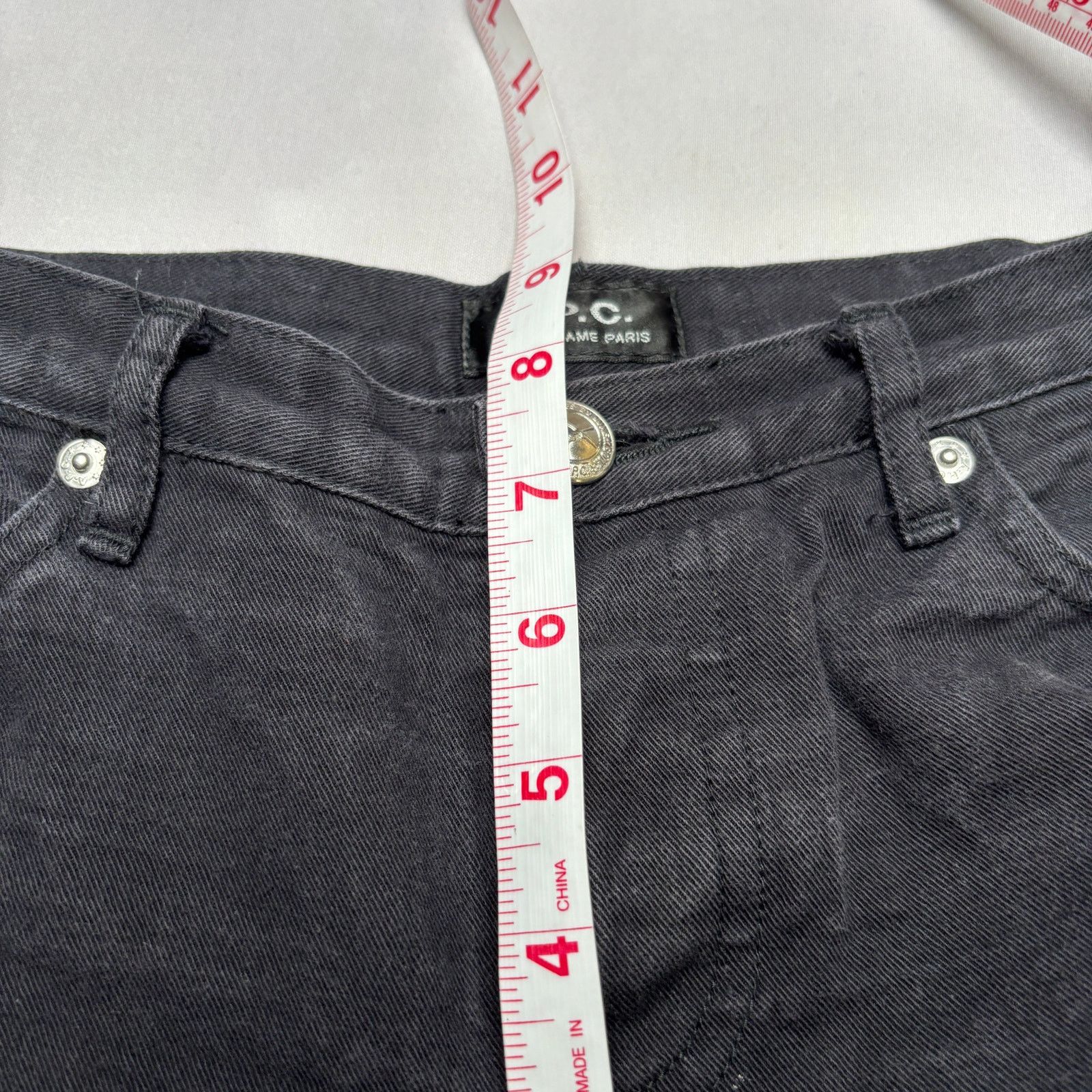 A.P.C. A.P.C. Rue Madame Paris Selvedge Jeans 28x27.5 Black Denim Size US 28 / EU 44 - 7 Thumbnail
