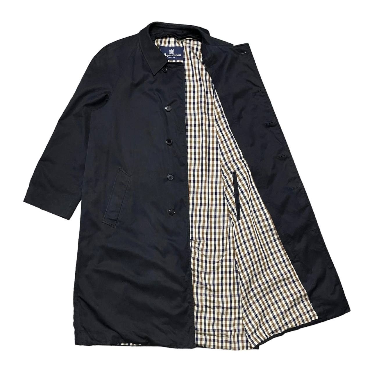 Aquascutum Vintage Aquascuntum London Trench Coat Checkered Size US L / EU 52-54 / 3 - 1 Thumbnail