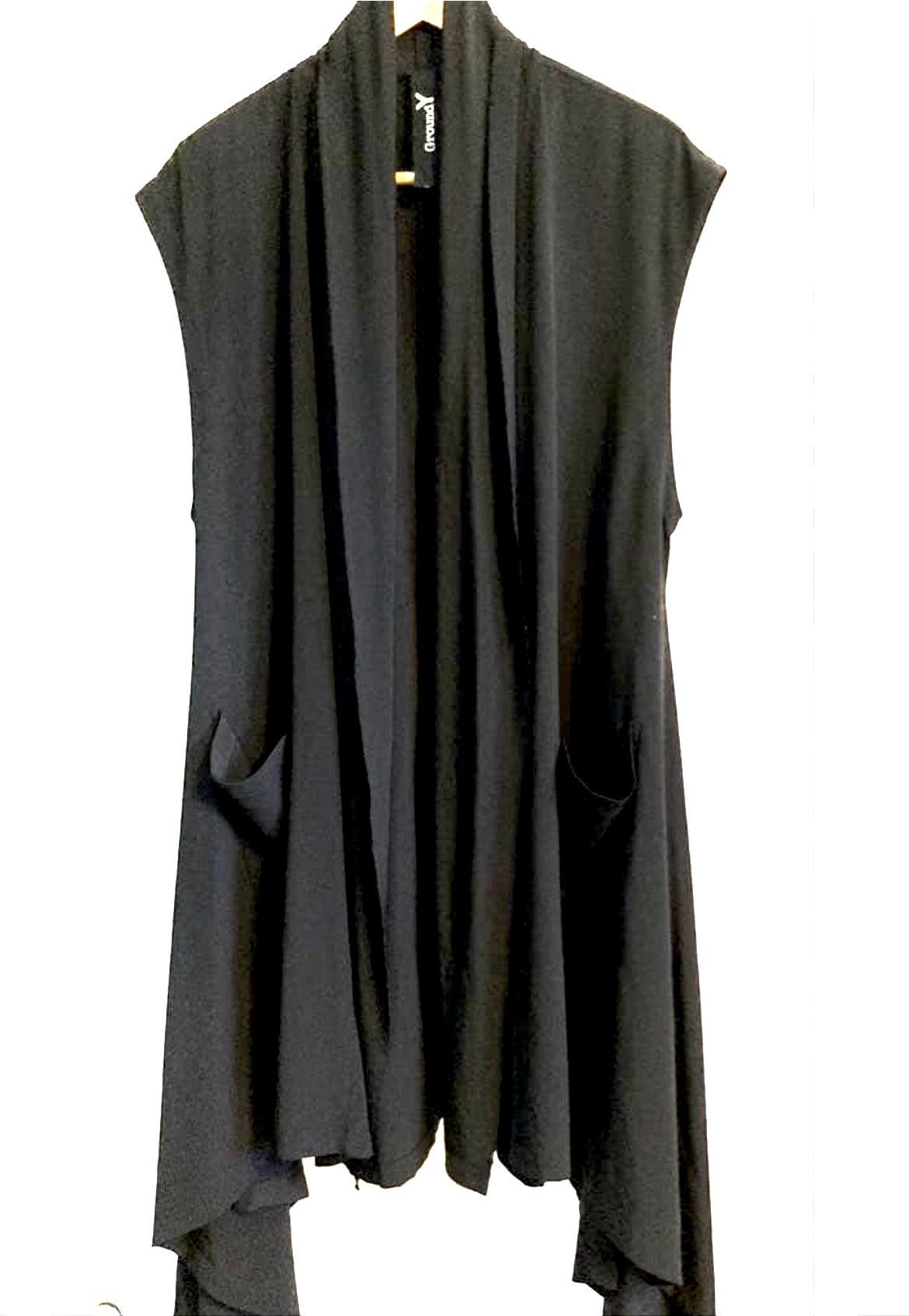 Ground Y Ground Y Draped Long Gilet Vest Yohji Yamamoto Size US L / EU 52-54 / 3 - 1 Thumbnail