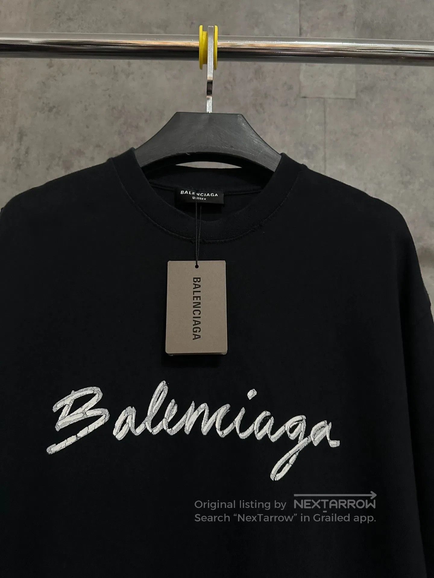 Balenciaga Balenciaga Distressed Script Logo T-shirt. Size US XXS / EU 40 - 2 Thumbnail