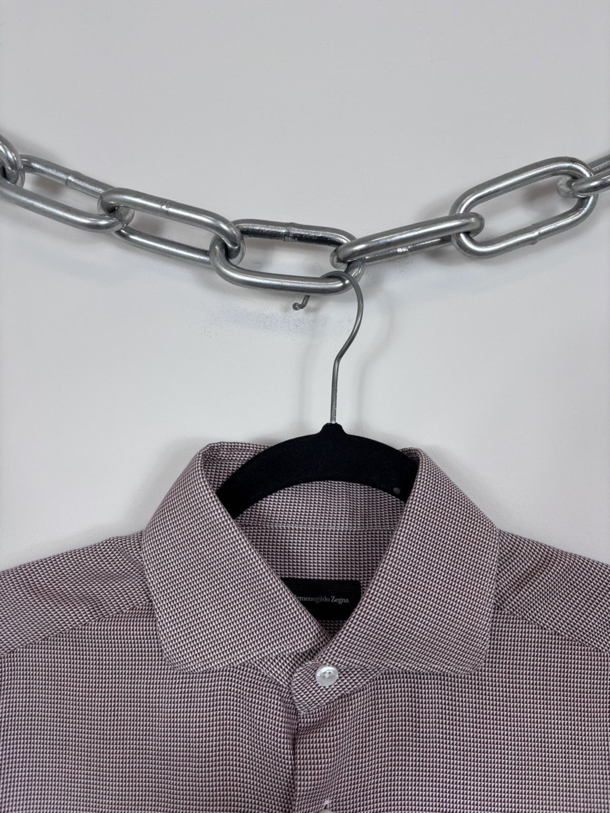 Ermenegildo Zegna Ermenegildo Zegna Men’s Tailored Fit Button Up Dress Shirt Size US M / EU 48-50 / 2 - 4 Thumbnail