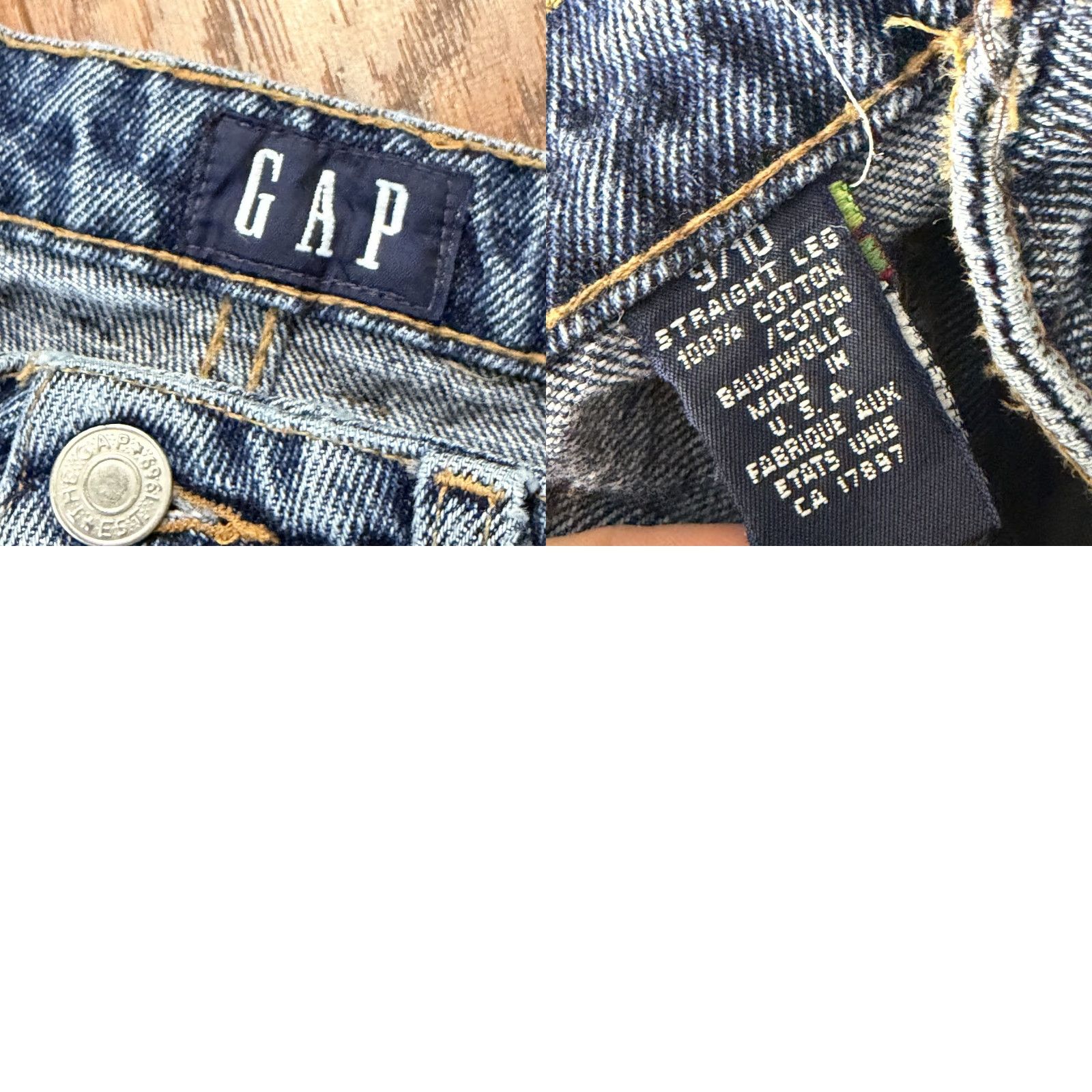 Gap VINTAGE Gap Jeans Womens 10 Straight High Rise Denim 90s Made in USA 20x32 Blue 100% Cotton Pockets Mens? Size 32" / US 10 / IT 46 - 9 Thumbnail