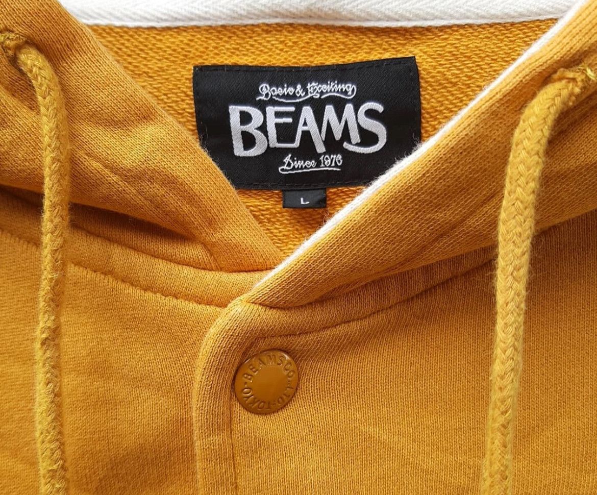 Beams Plus 2000s Beams Hodded Varsity Jacket y2k Size US L / EU 52-54 / 3 - 4 Thumbnail