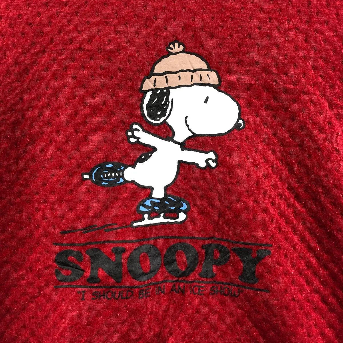 Peanuts Vtg 90’ PEANUTS SNOOPY CARTOON Red Sweatshirt Sweater Size S / US 4 / IT 40 - 5 Thumbnail