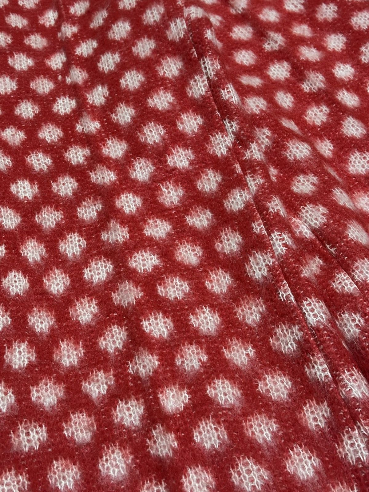 Marni Marni DINGYUN ZHANG fw23 Mohair red & white dots pants Size 27" / US 4 / IT 40 - 2 Thumbnail