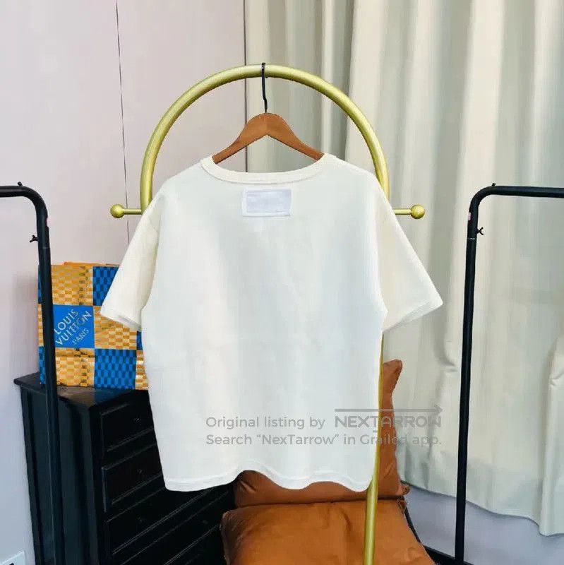 Louis Vuitton Louis Vuitton Cream Wool Women's T. Size XL / US 12-14 / IT 48-50 - 2 Thumbnail