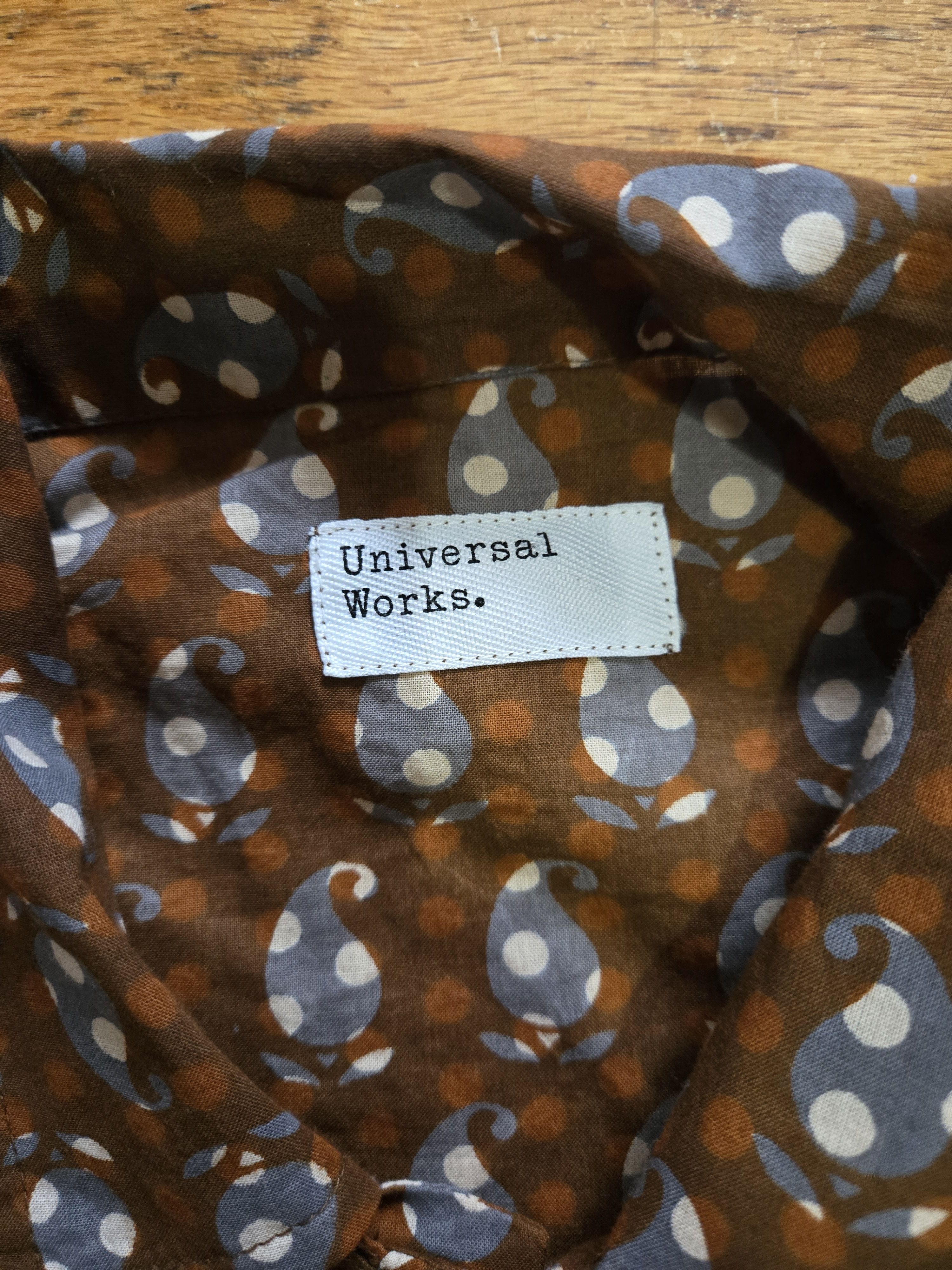 Universal Works Universal Works S Brown Paisley Road Shirt Size US S / EU 44-46 / 1 - 2 Thumbnail