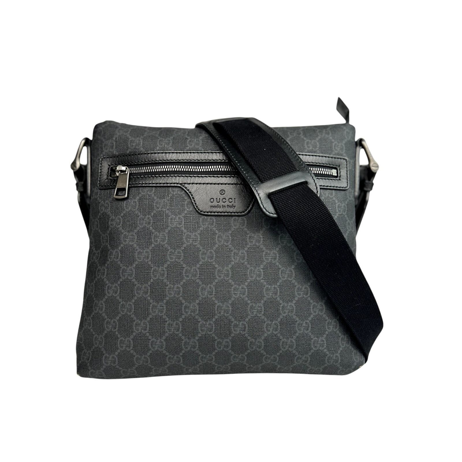 Gucci Gucci Dark Grey GG Supreme Canvas Messenger Bag Size ONE SIZE - 1 Thumbnail