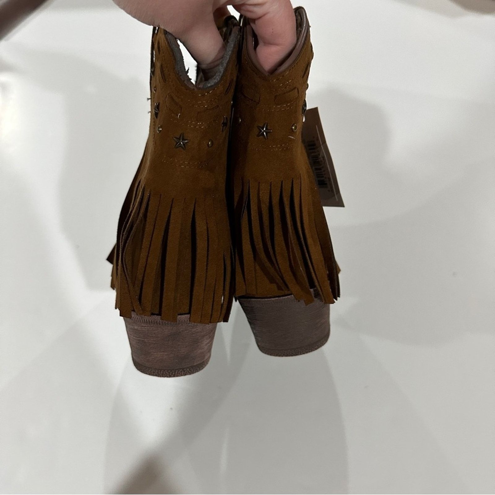 Dingo1969 Dingo Cassidy Rust Fringe Studded Western Boots Size 7.5 Size US 7.5 / IT 37.5 - 6 Thumbnail