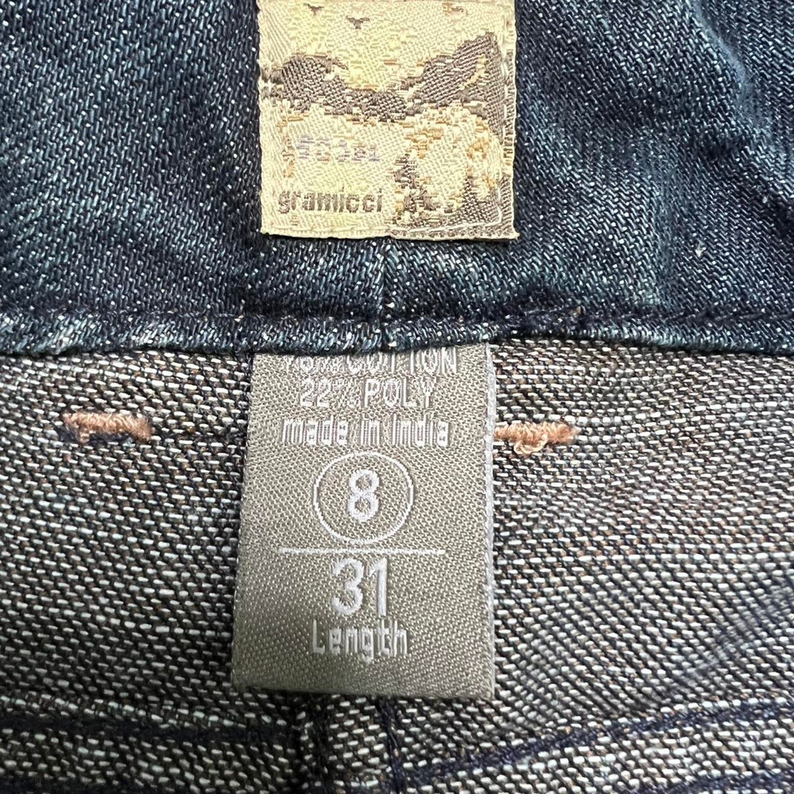 Gramicci Vintage Gramicci Women’s Flared Y2K Dark Denim Jeans NWT - 8 Size 30" / US 8 / IT 44 - 4 Thumbnail