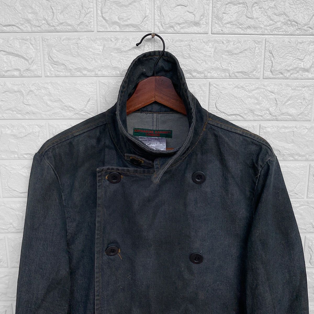 Vintage VINTAGE HAMNETT DENIM ACIDWASH JACKET DOUBLE BREASTED Size US S / EU 44-46 / 1 - 7 Thumbnail