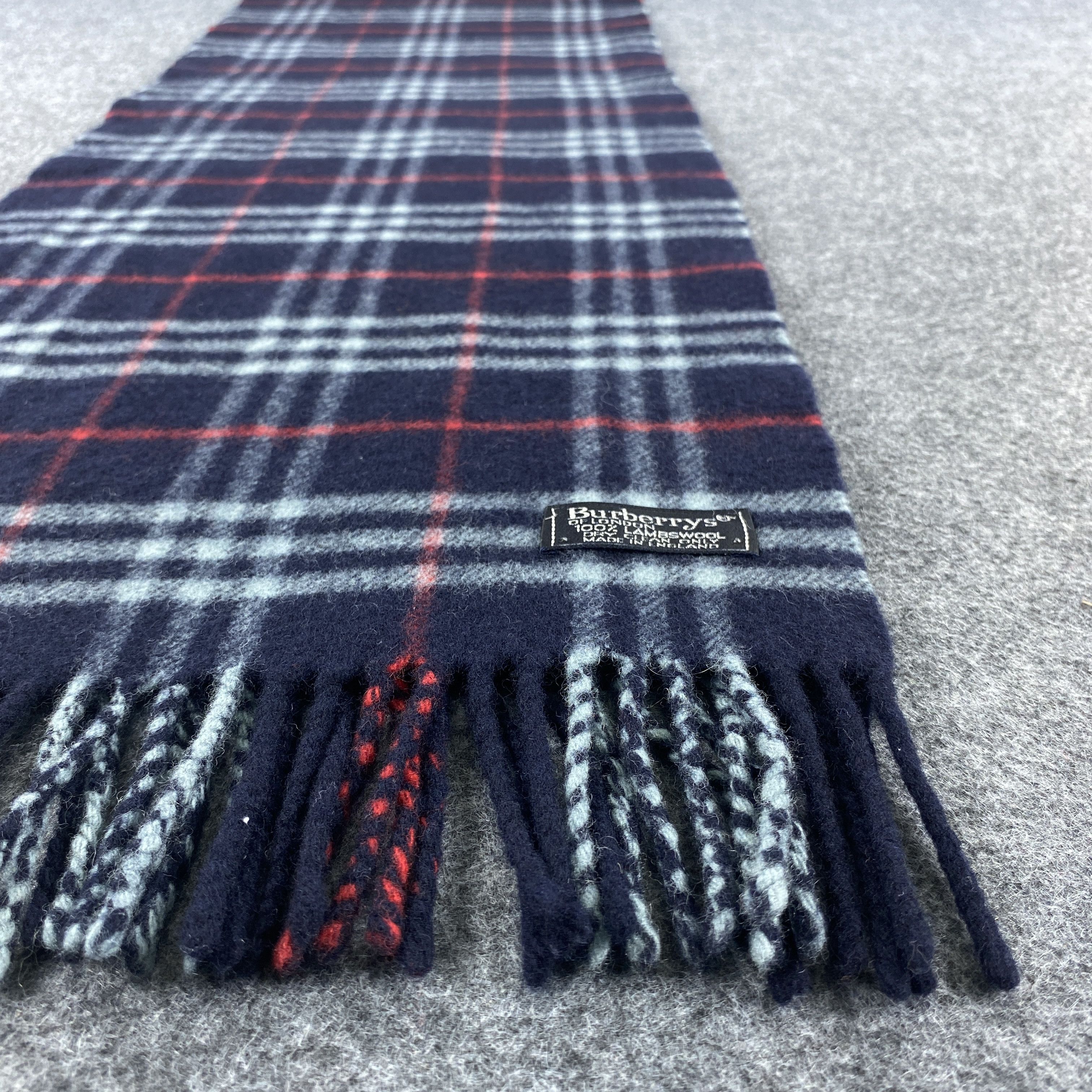Burberry × Vintage GF10564 Burberry Scarf Neck Wear Muffler Nova Check Size ONE SIZE - 8 Thumbnail