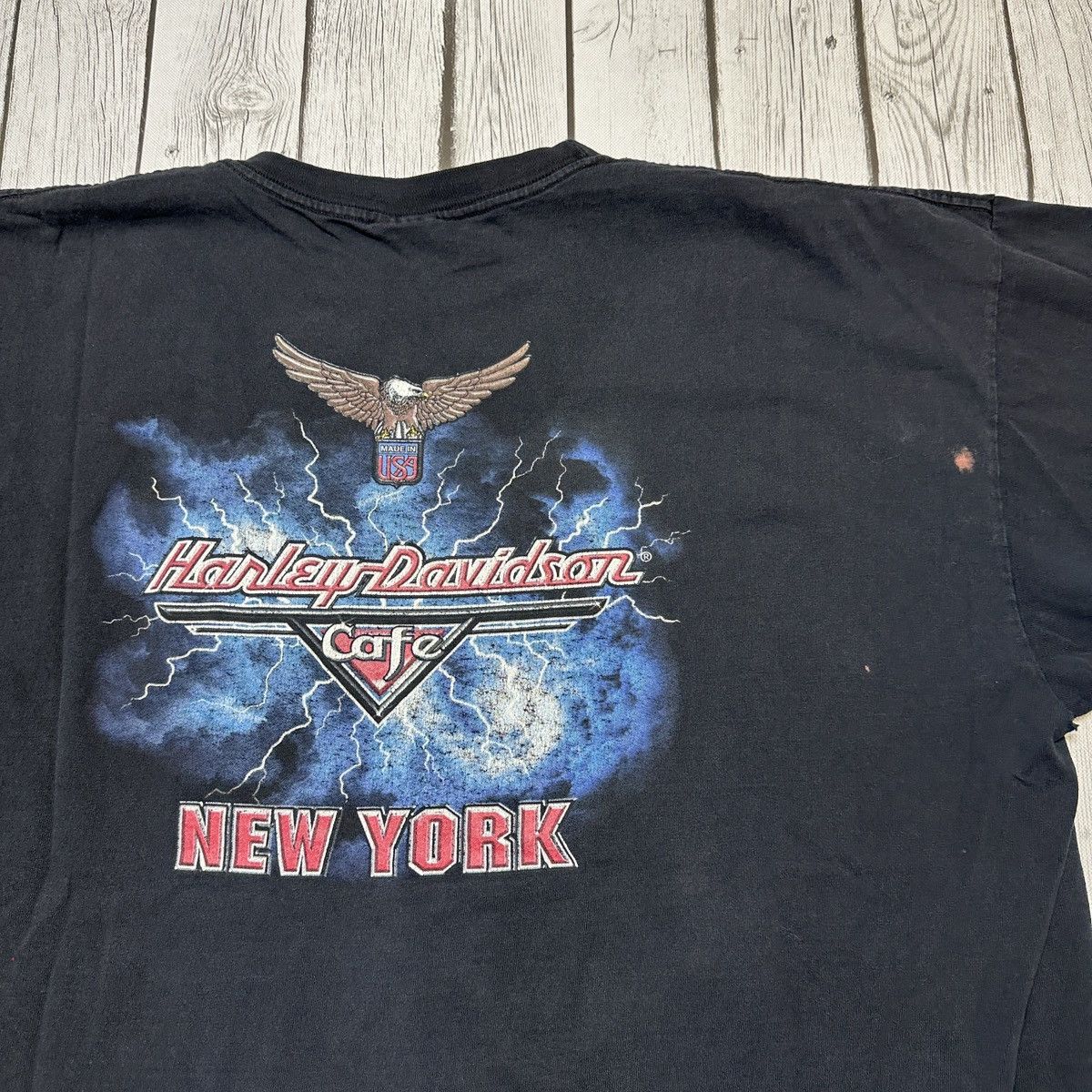 Vintage Vintage Harley Davidson Cafe tee Size US XXL / EU 58 / 5 - 3 Thumbnail
