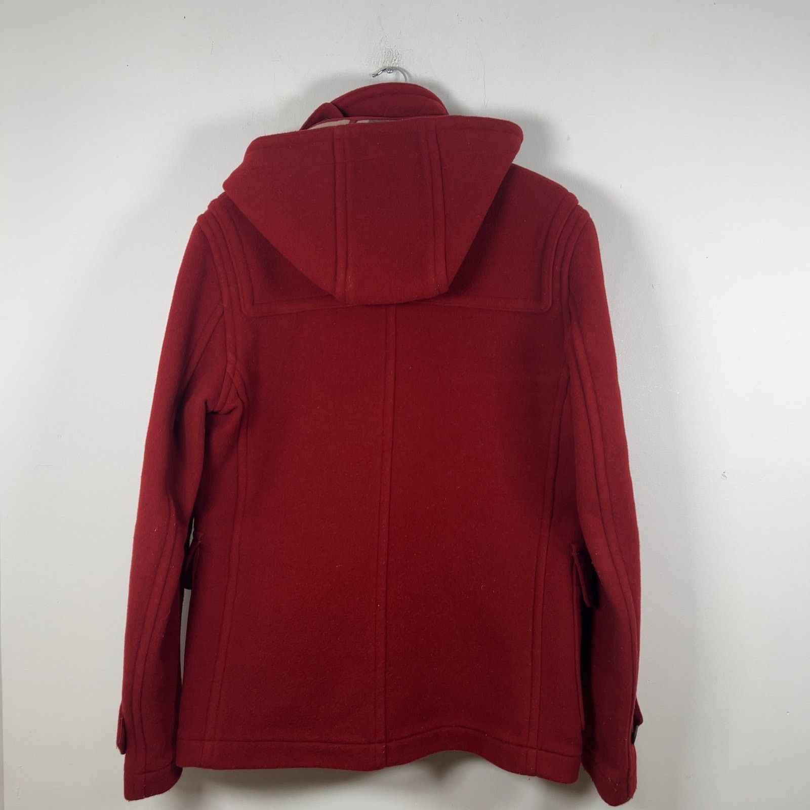 Burberry Burberry Red Wool Hooded Peacoat Size US M / EU 48-50 / 2 - 5 Thumbnail