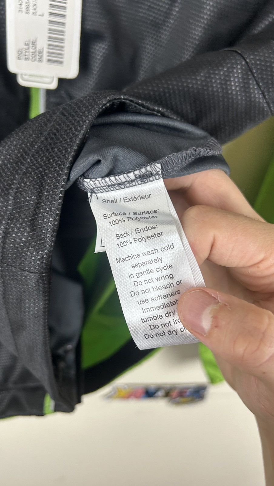 Vintage Soft Shell Sport Jacket Large Man Green Grey Black Size US L / EU 52-54 / 3 - 4 Thumbnail
