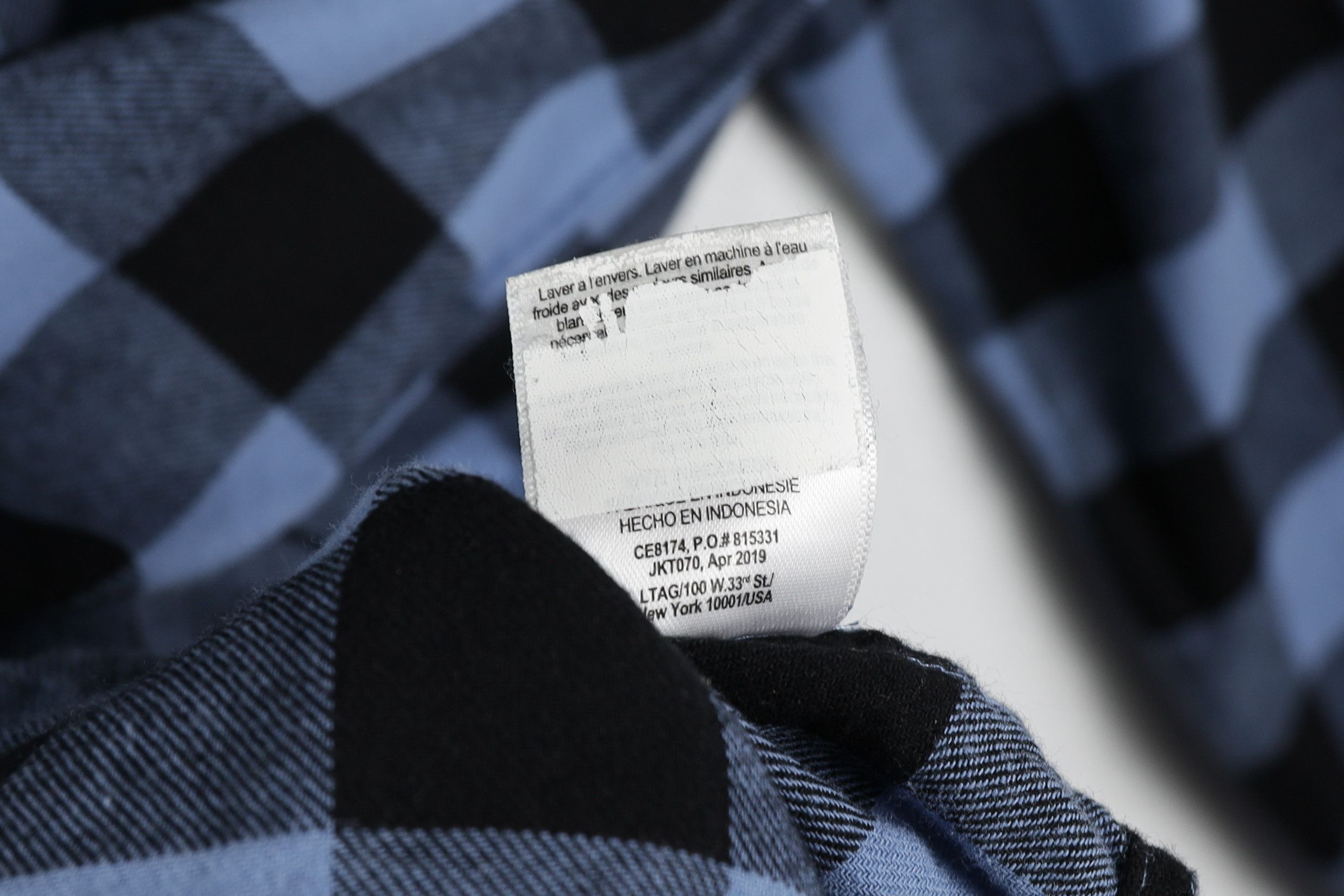 Carhartt × Flannel Vintage Carhartt Pocket Logo Blue Black Check Flannel Shirt Size US S / EU 44-46 / 1 - 13 Thumbnail
