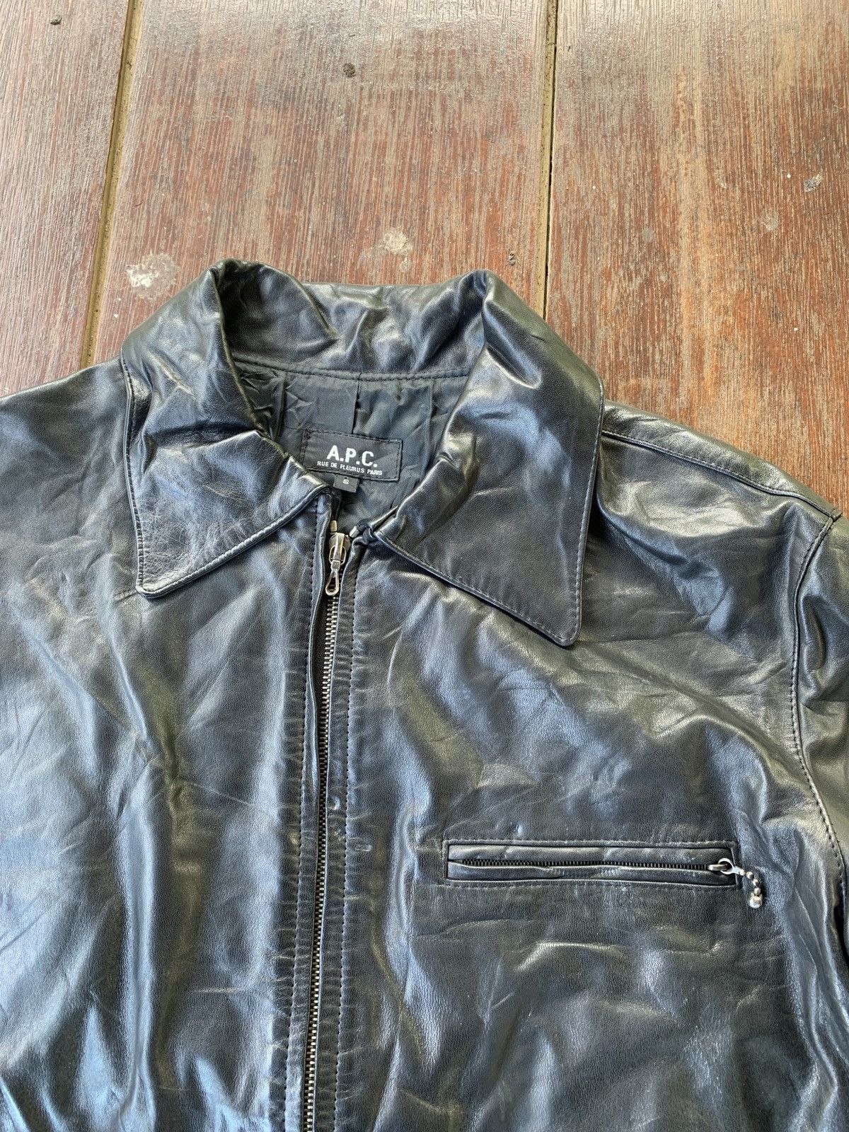 A.P.C. VINTAGE A.P.C LEATHER JACKET Size US S / EU 44-46 / 1 - 4 Thumbnail