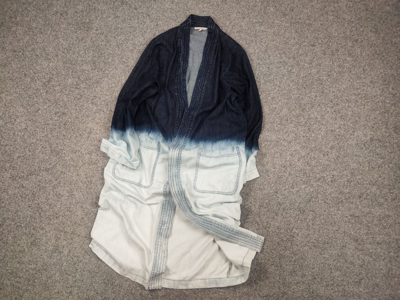 Vintage Humility 1949 Design Long Cardigan Gradient Blue denim Size L / US 10 / IT 46 - 3 Thumbnail