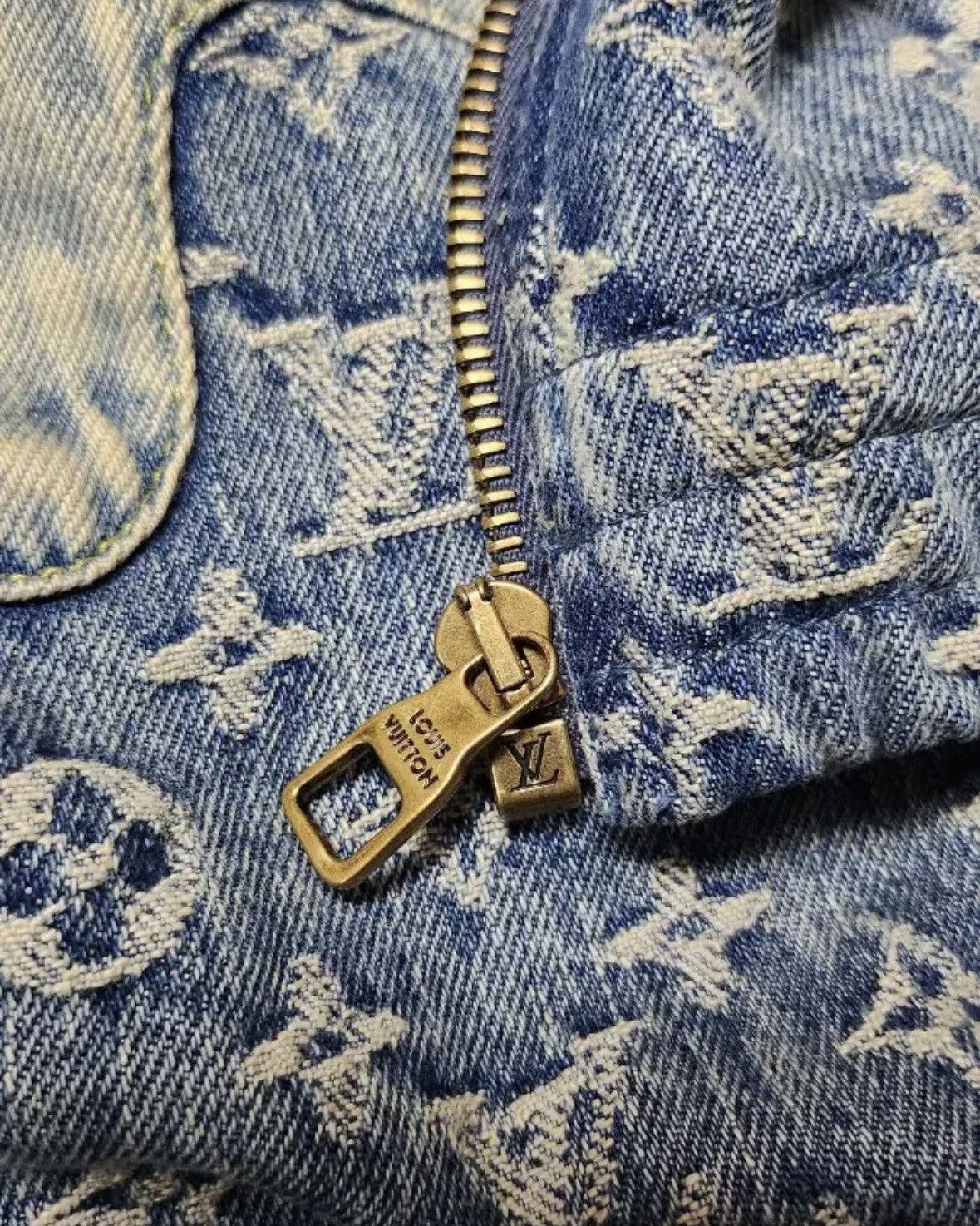 Louis Vuitton × Nigo Louis Vuitton Nigo Monogram Patchwork Denim Hood Zipup JKT Size US L / EU 52-54 / 3 - 6 Thumbnail