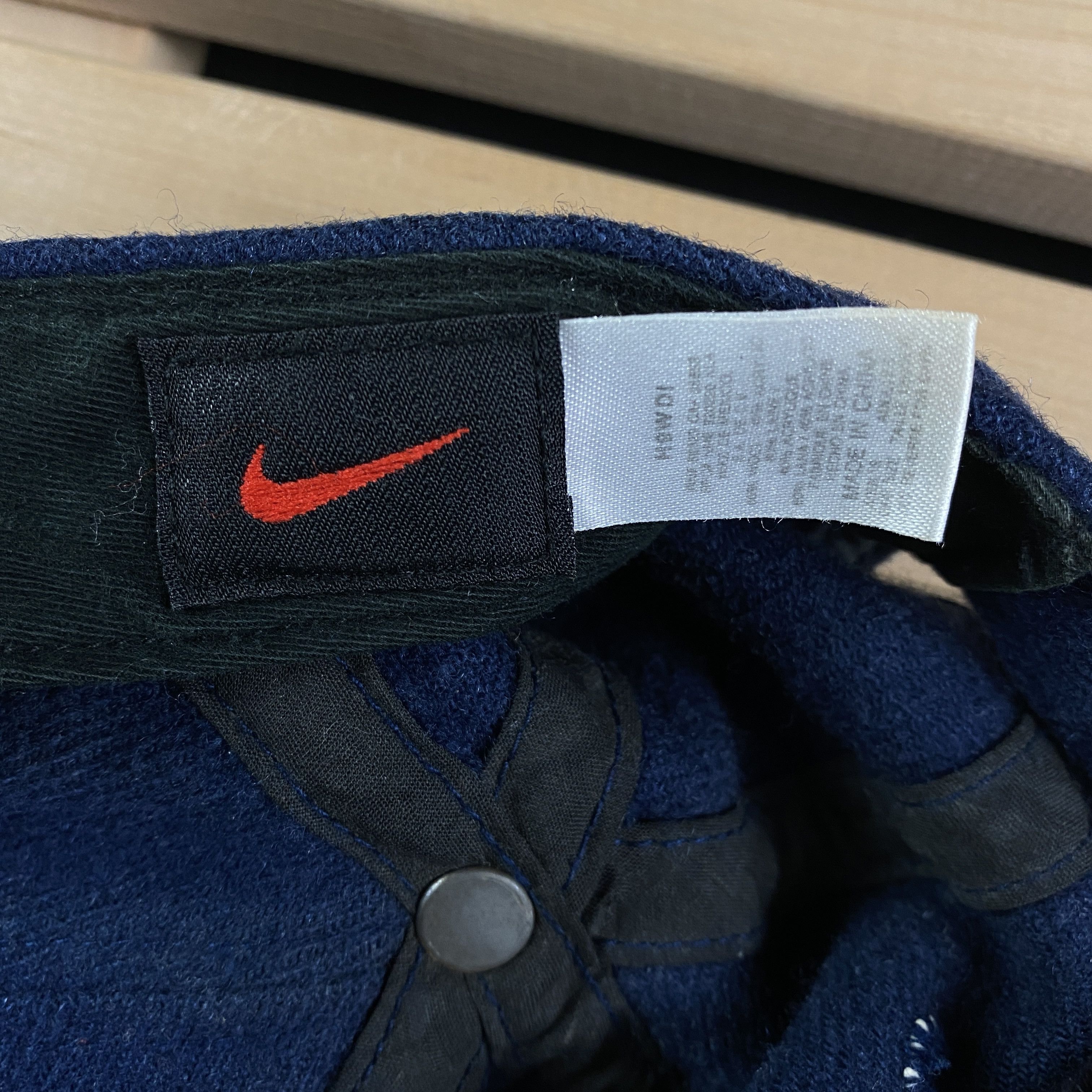 Nike × Vintage Mens Vintage Hat Cap Nike Swoosh 60% Wool 40% Acrylic Size ONE SIZE - 8 Thumbnail