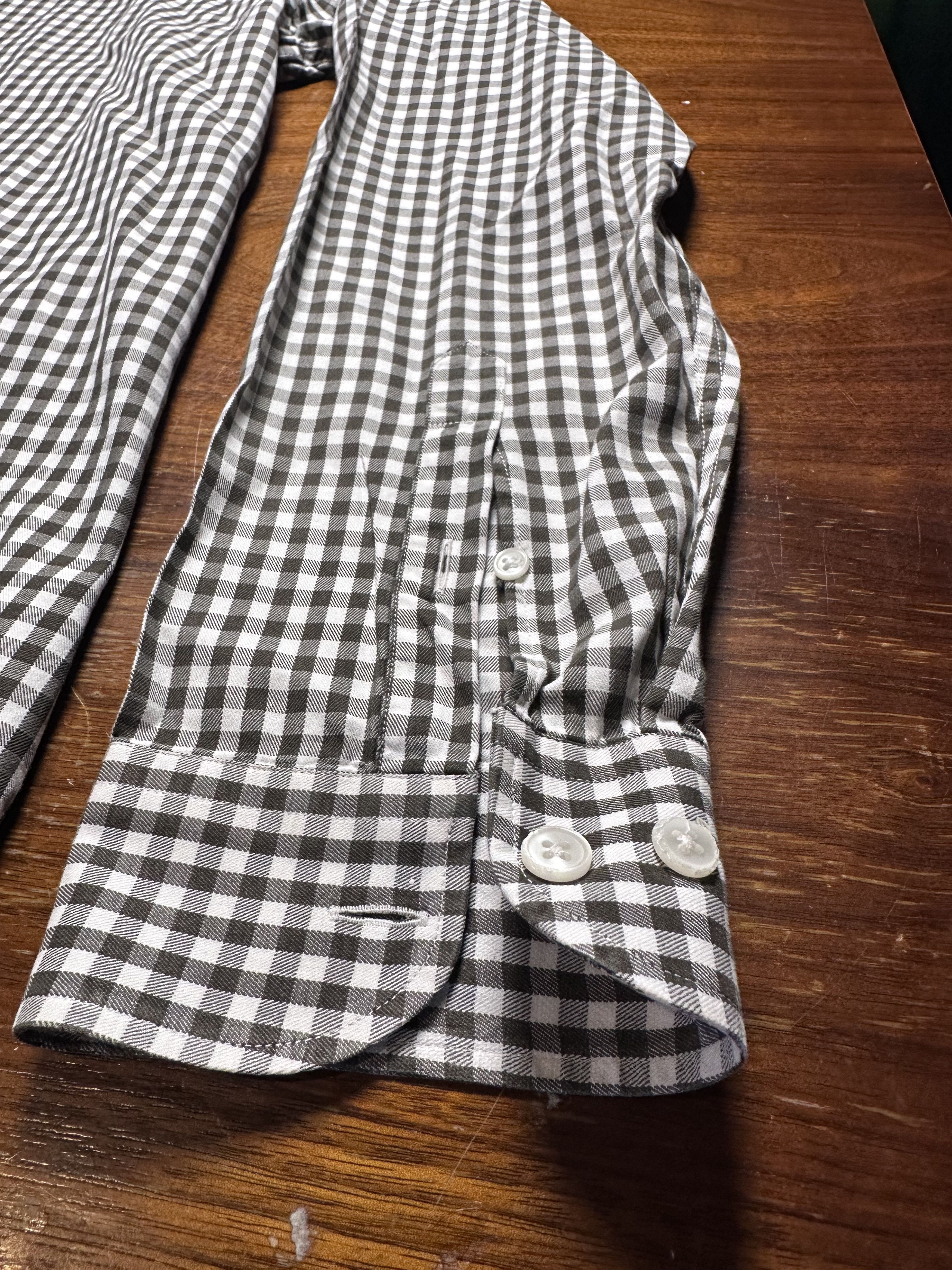 Armani Collezioni Armani Collezioni Gingham Check Button Down XL Never Worn Size US XL / EU 56 / 4 - 2 Thumbnail