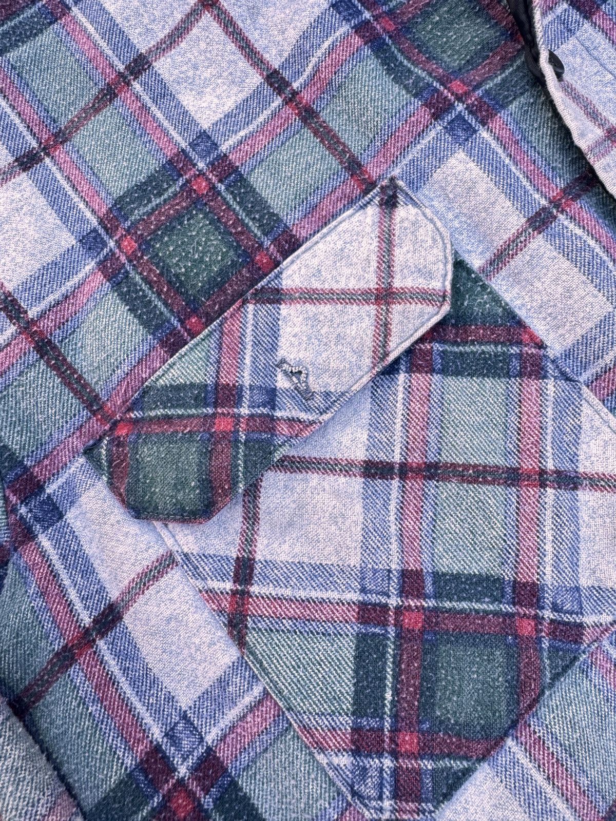 The Men's Store Vintage Heavyweight Flannel Shirt – Classic Workwear Plaid Size US M / EU 48-50 / 2 - 4 Thumbnail