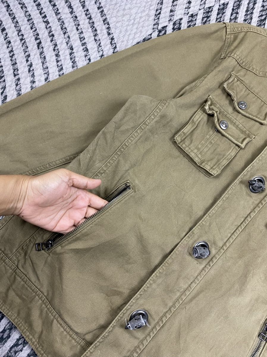 Japanese Brand Vtg Neutral Infinity Stand Collar Multipocket Field Jacket Size US M / EU 48-50 / 2 - 7 Thumbnail