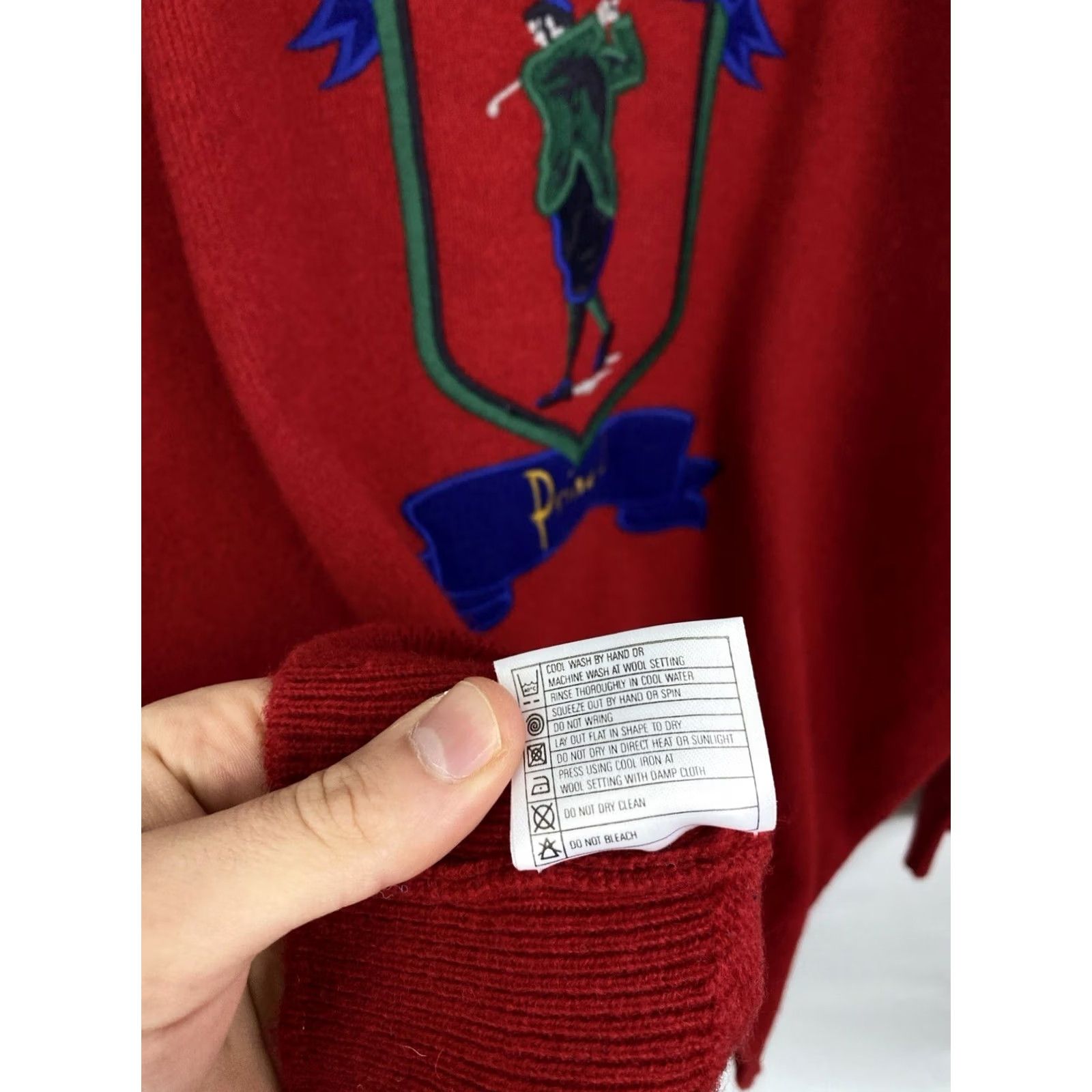 Pringle Of Scotland VINTAGE Pringle Sweater Golf Wool 90s Red XL Men Pullover Scotland Wool, 90s, Golf, Pringle of Scotland Mens XL Red Sweater Size US XL / EU 56 / 4 - 7 Thumbnail