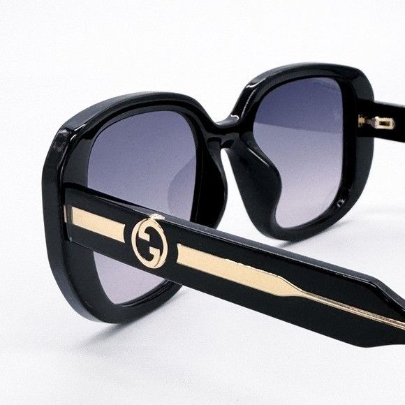 Gucci NEW GUCCI GG1557SK 001 SUNGLASSES SQUARE BLACK GREY GUCCI WO Size ONE SIZE - 11 Thumbnail