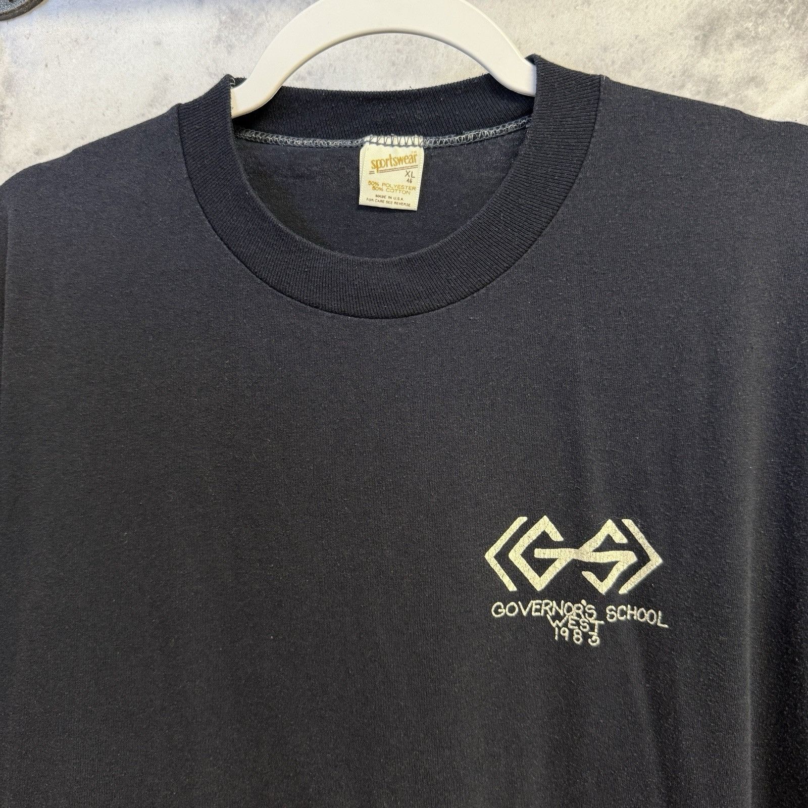 Vintage Vintage 80s Governor's School West T Shirt Mens XL Size US XL / EU 56 / 4 - 4 Thumbnail