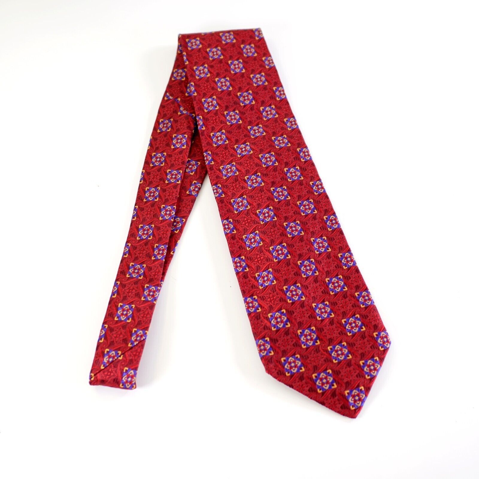 Robert Talbott Robert Talbott Best Of Class Nordstrom Red Woven Floral Geom Size ONE SIZE - 7 Thumbnail