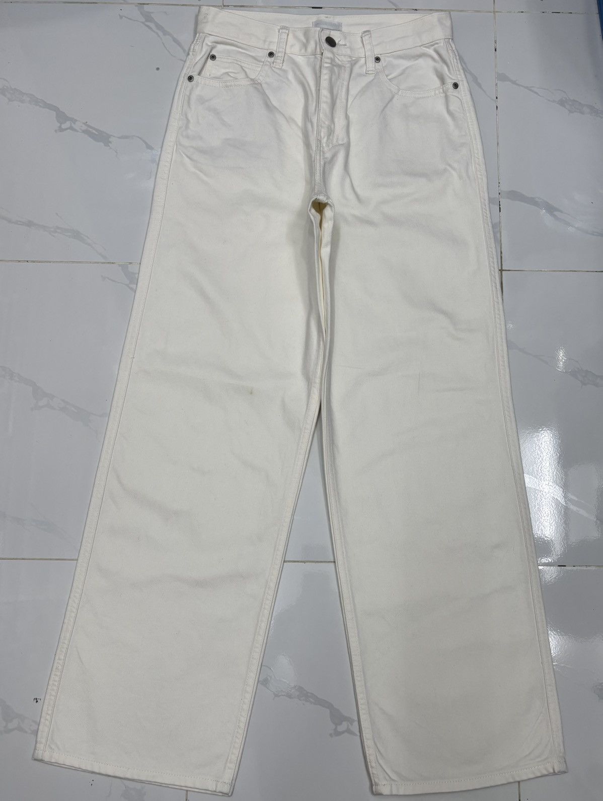Helmut Lang × Uniqlo 🔥UNIQLO WHITE BAGGY JEANS LOOSE FIT INSPIRED HELMUT LANG Size US 28 / EU 44 - 13 Thumbnail