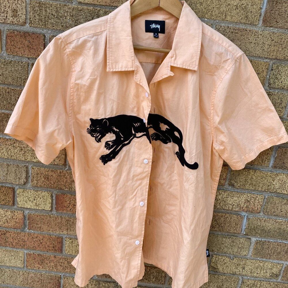 Stussy S/S18 Stussy Panther Camp Collar Shirt Medium Size US M / EU 48-50 / 2 - 1 Thumbnail