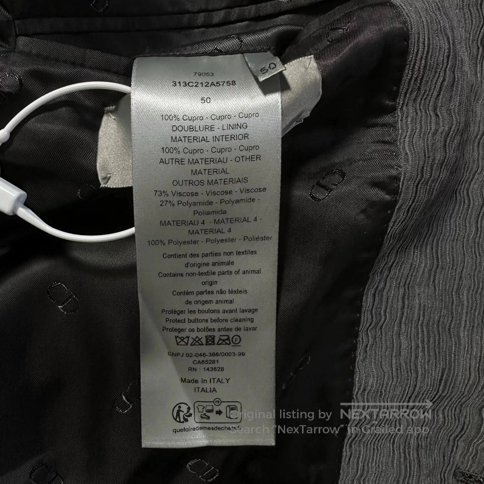 Dior Dior 23SS Runway Logo Blazer. Size US L / EU 52-54 / 3 - 4 Thumbnail