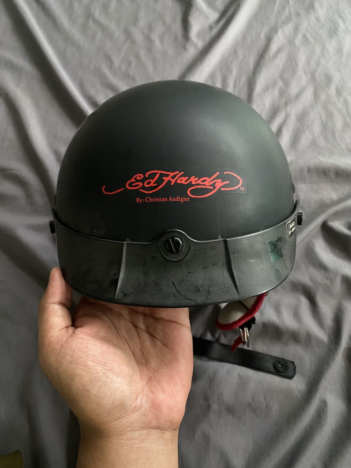 Ed Hardy KBC Helmet x Ed Hardy Design DOT Helmet Motor Size ONE SIZE - 3 Thumbnail