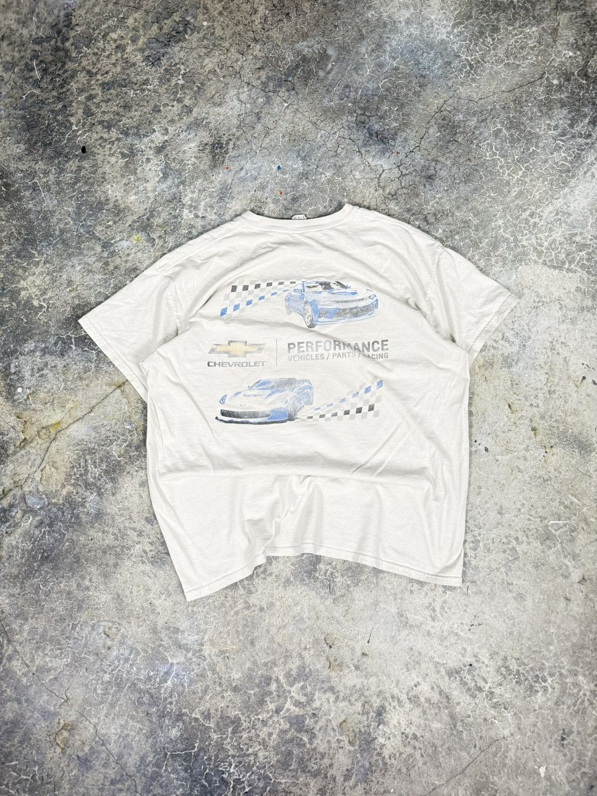 Chevrolet × Vintage Vintage Distressed Chevy Tee Size US XL / EU 56 / 4 - 5 Thumbnail