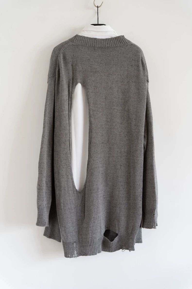 Yohji Yamamoto Yohji Yamamoto 21ss Destruction Cutout Knitted Sweater 2506 Size US L / EU 52-54 / 3 - 2 Thumbnail