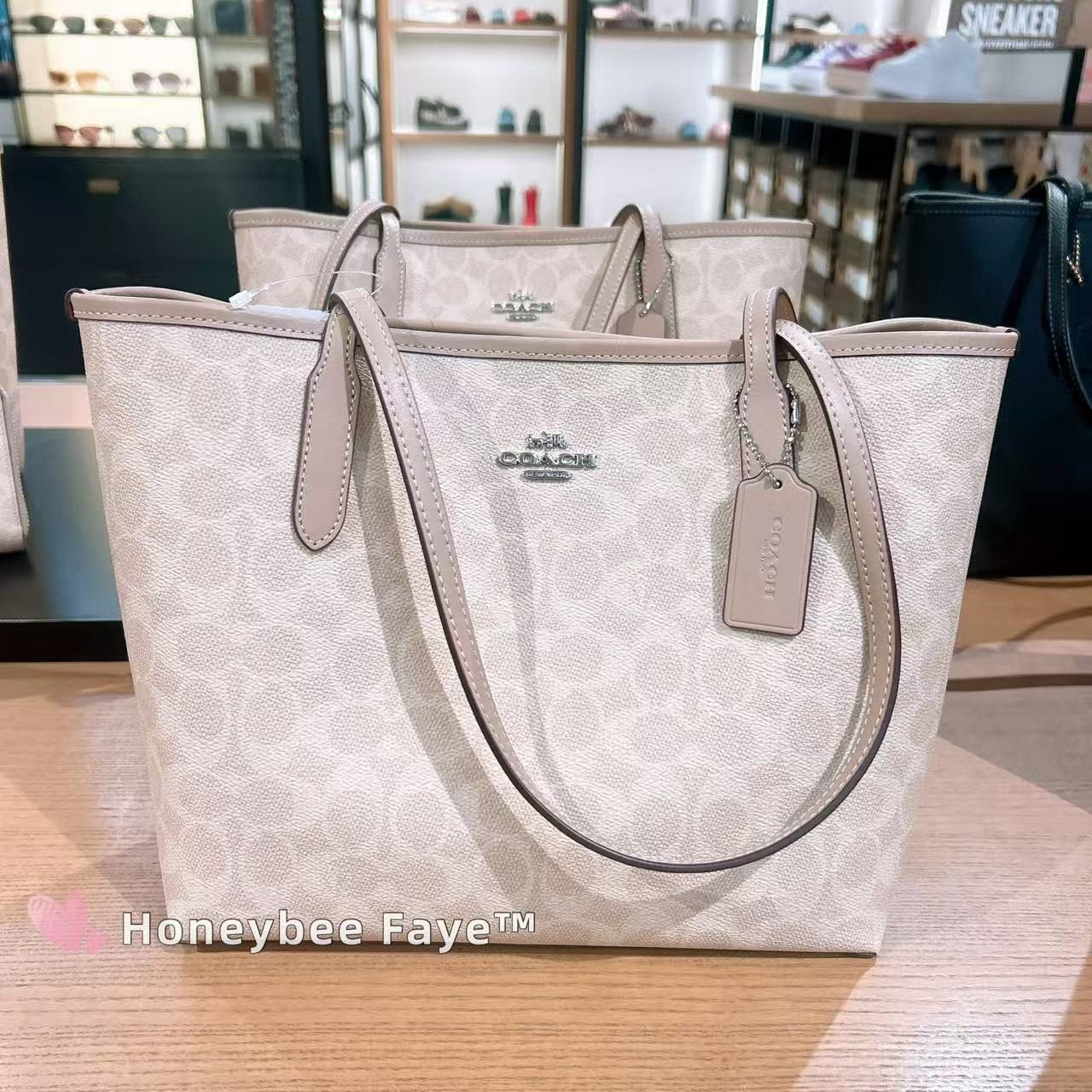 Coach Medium City Tote Bag In Signature Canvas CDX82 Size ONE SIZE - 2 Thumbnail