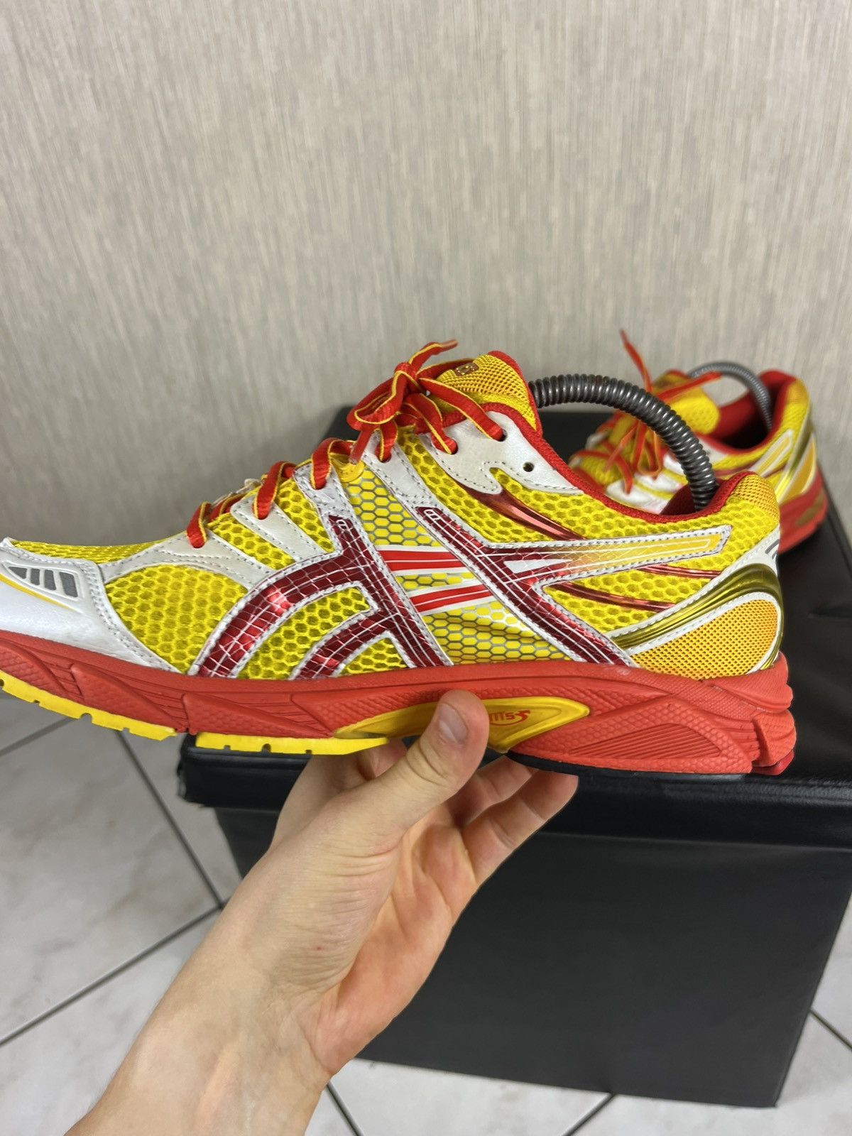 Asics Vintage Asics gel-os sky speed asymmetric laces mesh shoes Size US 8.5 / EU 41-42 - 10 Thumbnail