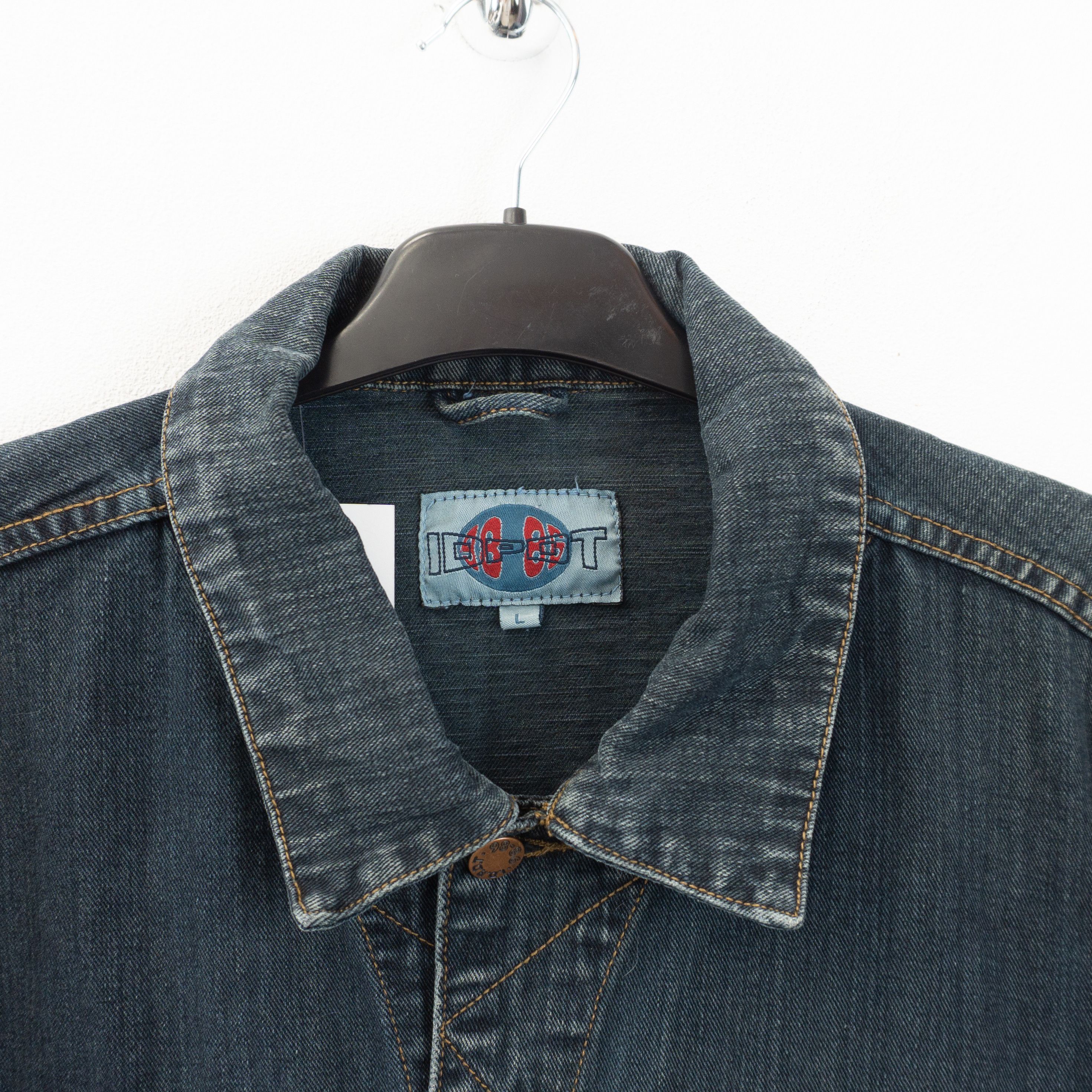 Vintage Archive 1990's Washed Denim Jacket Size US L / EU 52-54 / 3 - 2 Thumbnail
