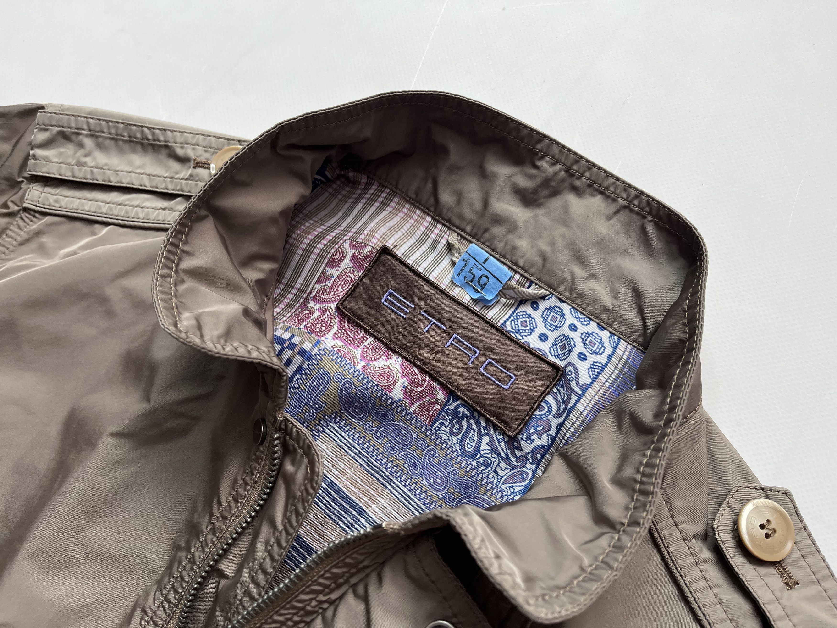 Etro Etro nylon zip bomber jacket Size US L / EU 52-54 / 3 - 9 Thumbnail