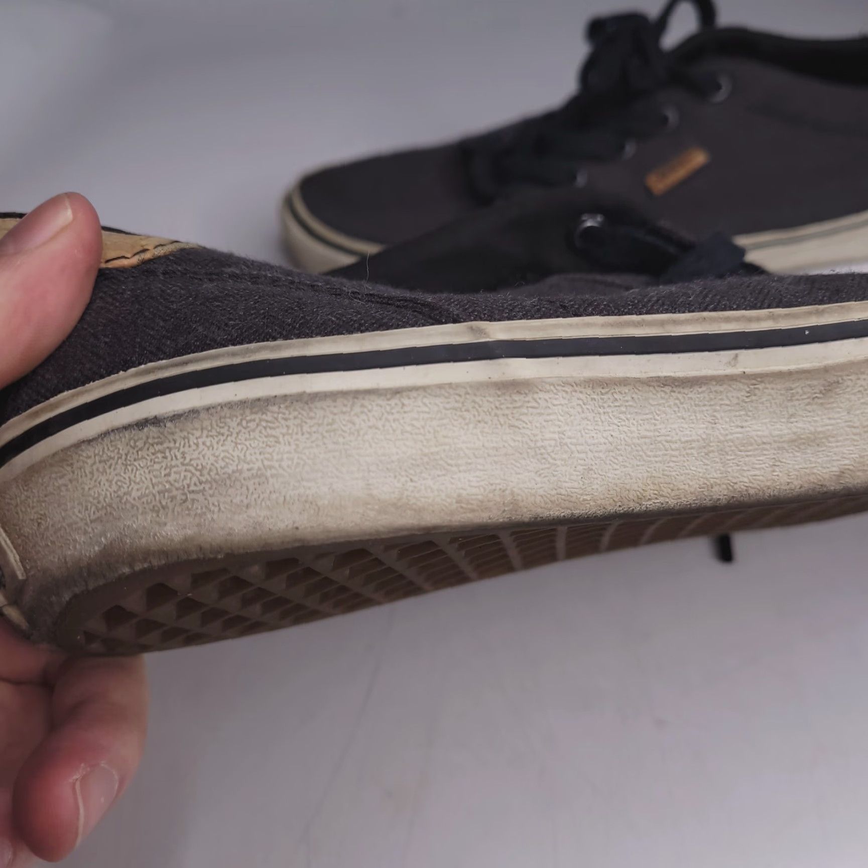 Vans Vans Shoes Mens 11.5 Gray Low Top Classic Skate Bamboo Size US L / EU 52-54 / 3 - 5 Thumbnail
