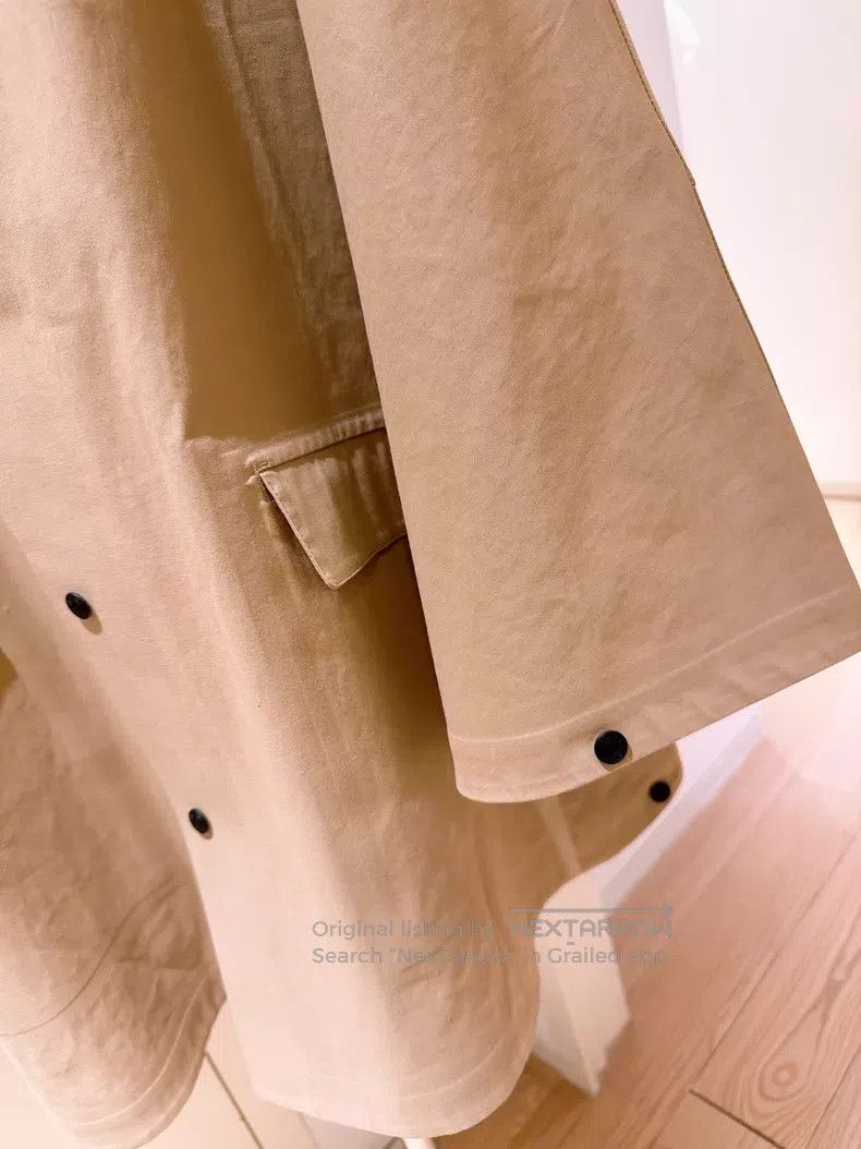 Hermes Hermes Windproof and Waterproof Hooded Cloak Raincoat Khak Size S / US 4 / IT 40 - 4 Thumbnail