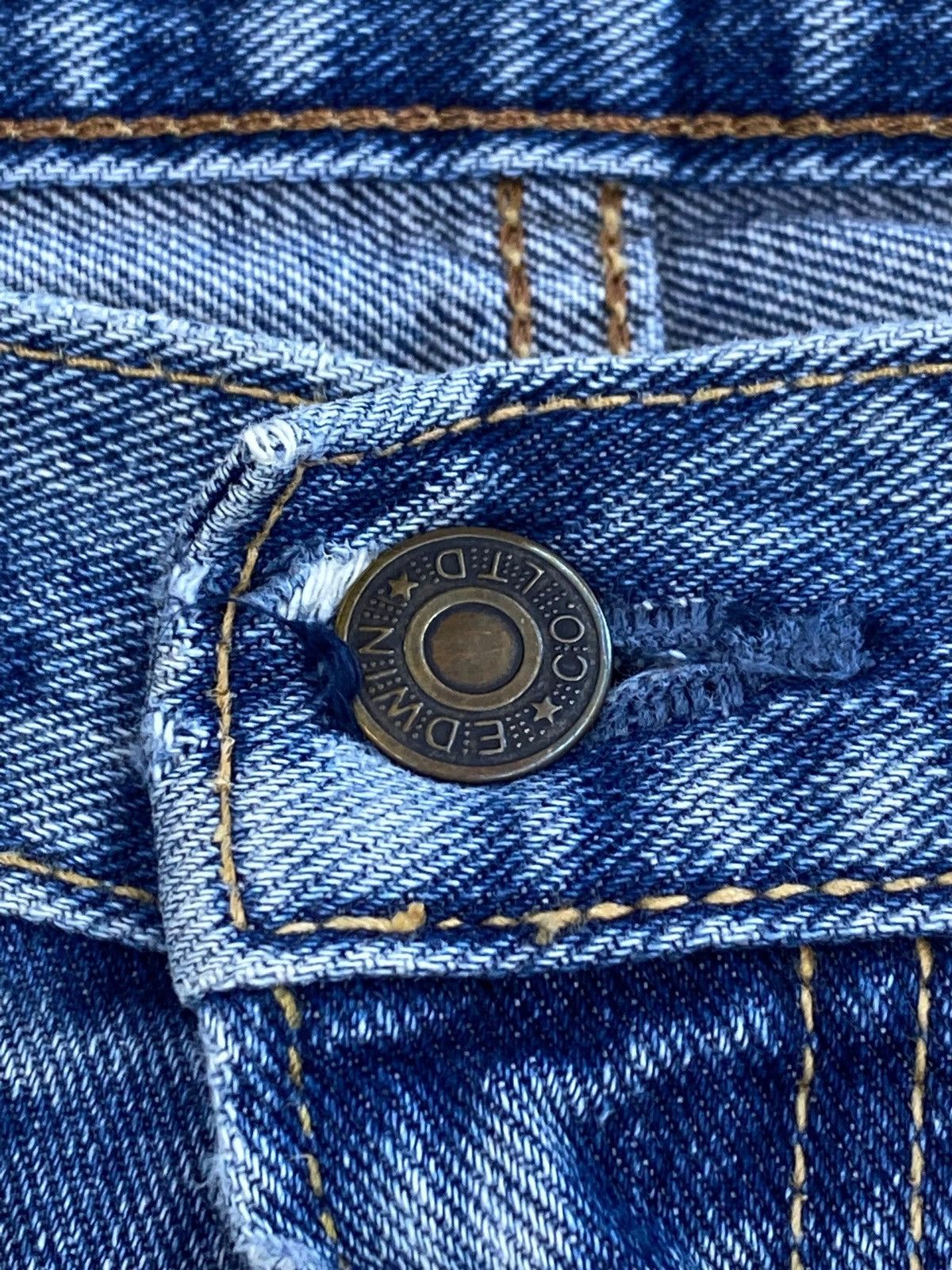 Edwin Edwin Faded Wash Ripped Style Loose Jeans Size US 32 / EU 48 - 13 Thumbnail