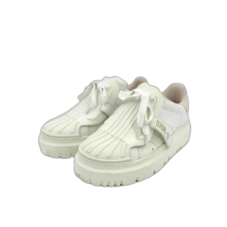 Dior White Thick Sole Casual Sneakers by Christian Dior Size US 10 / EU 43 - 1 Thumbnail