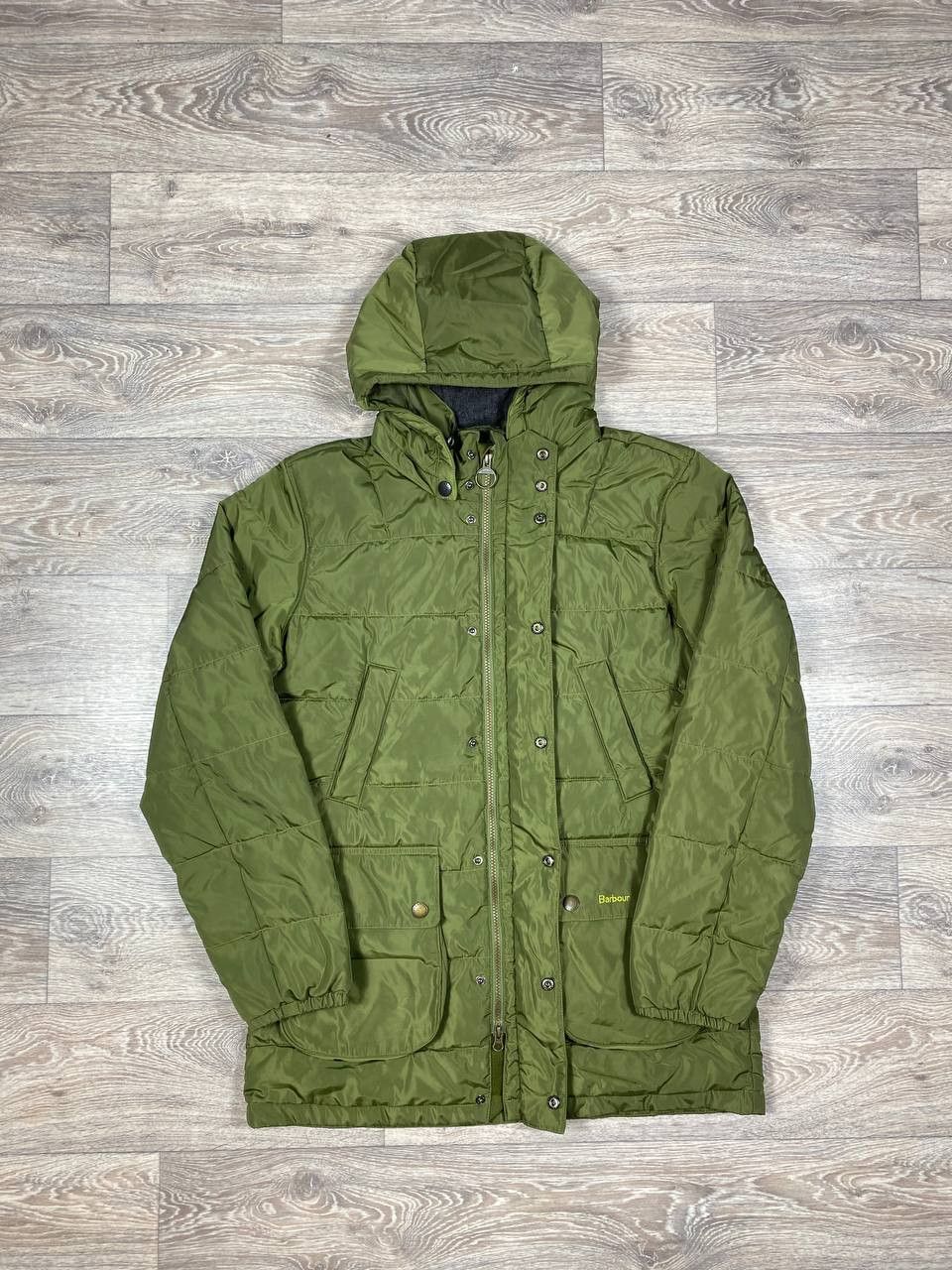 Barbour Men`s Barbour Retail Fairford Fibre Down Green Parka Jacket Size US XL / EU 56 / 4 - 2 Thumbnail
