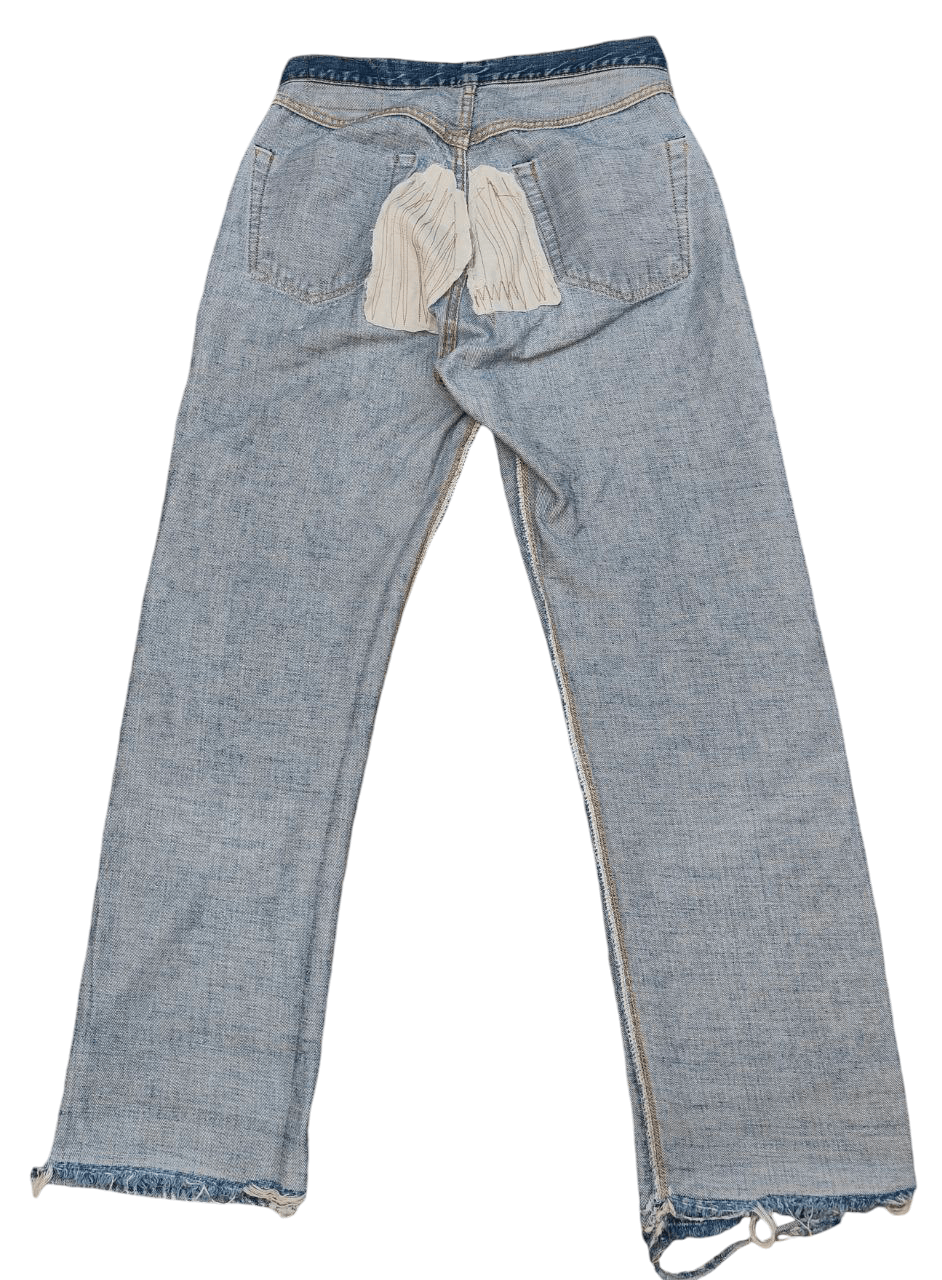 Levi's Rare 60's Vintage Levi's 501 Redline Selvedge, Button No 6 Size US 29 - 5 Thumbnail