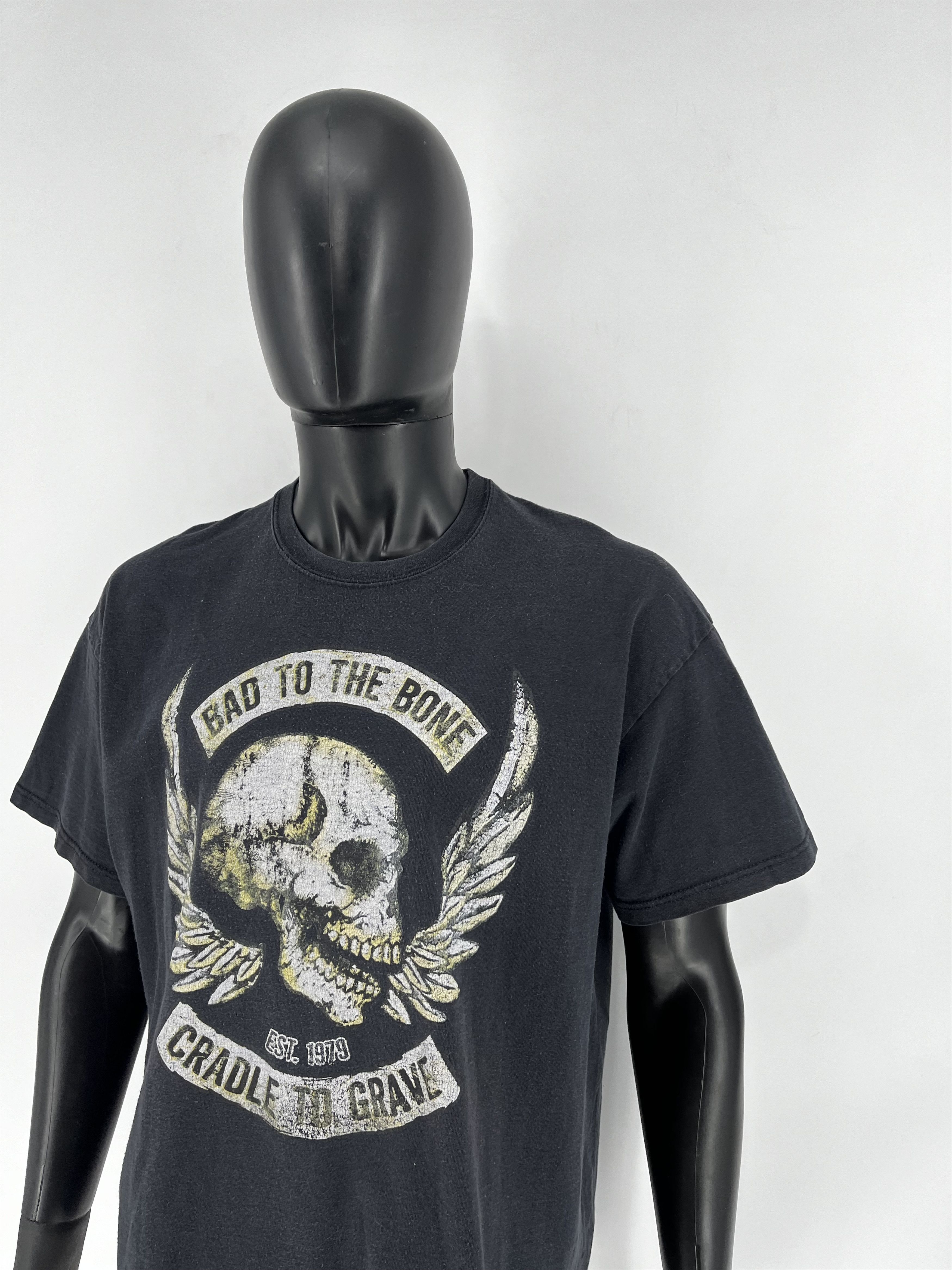 Band Tees Vintage Bad To The Bone cradle to grave Pirate Y2K T-Shirt Size US XXL / EU 58 / 5 - 5 Thumbnail