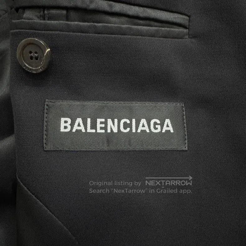 Balenciaga Balenciaga Solid Button Pad Shoulder Coat. Size US L / EU 52-54 / 3 - 3 Thumbnail