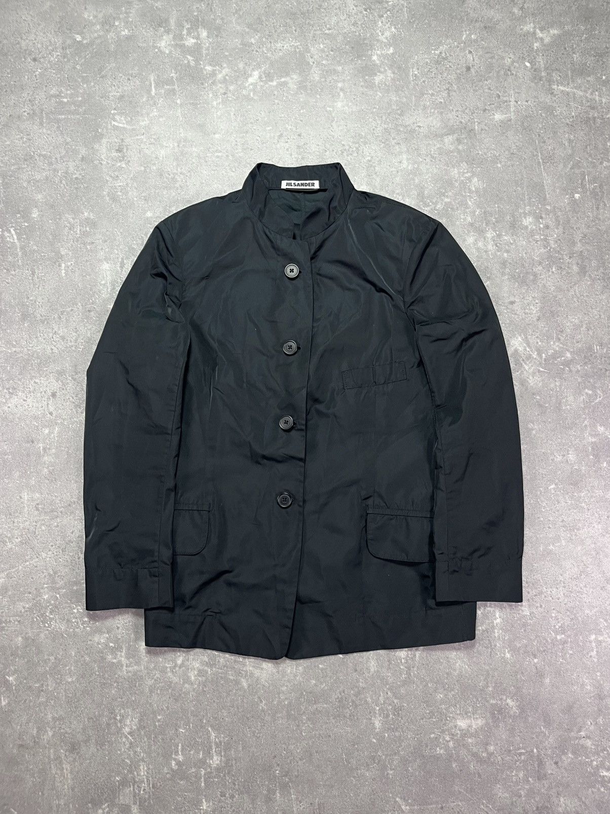 Jil Sander Jil Sander Buttoned Nylon/Silk Sartorial Blazer Jacket 42 SM Size US S / EU 44-46 / 1 - 1 Thumbnail